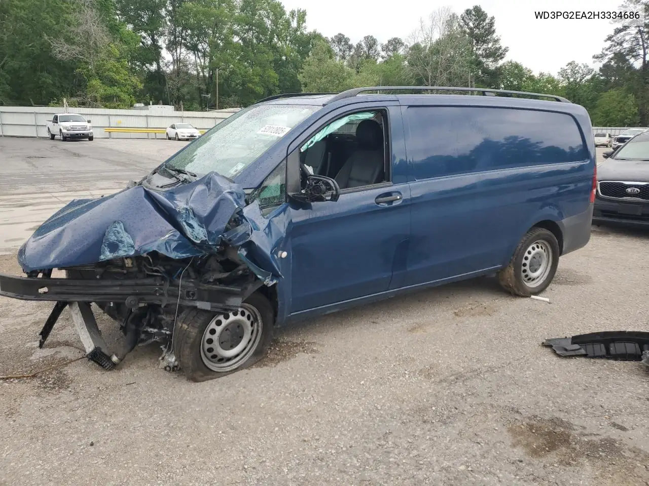 2017 Mercedes-Benz Metris VIN: WD3PG2EA2H3334686 Lot: 52012805