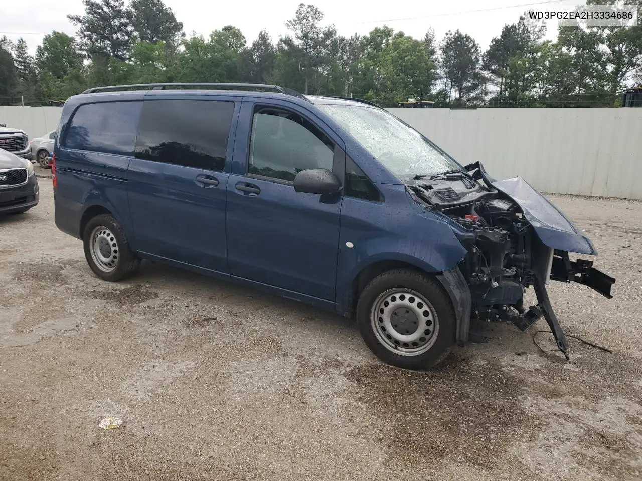 2017 Mercedes-Benz Metris VIN: WD3PG2EA2H3334686 Lot: 52012805