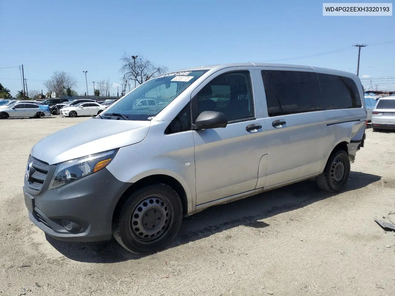 2017 Mercedes-Benz Metris VIN: WD4PG2EEXH3320193 Lot: 52080775
