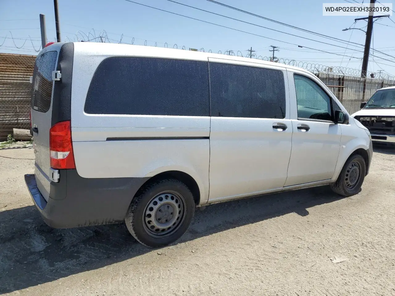 2017 Mercedes-Benz Metris VIN: WD4PG2EEXH3320193 Lot: 52080775