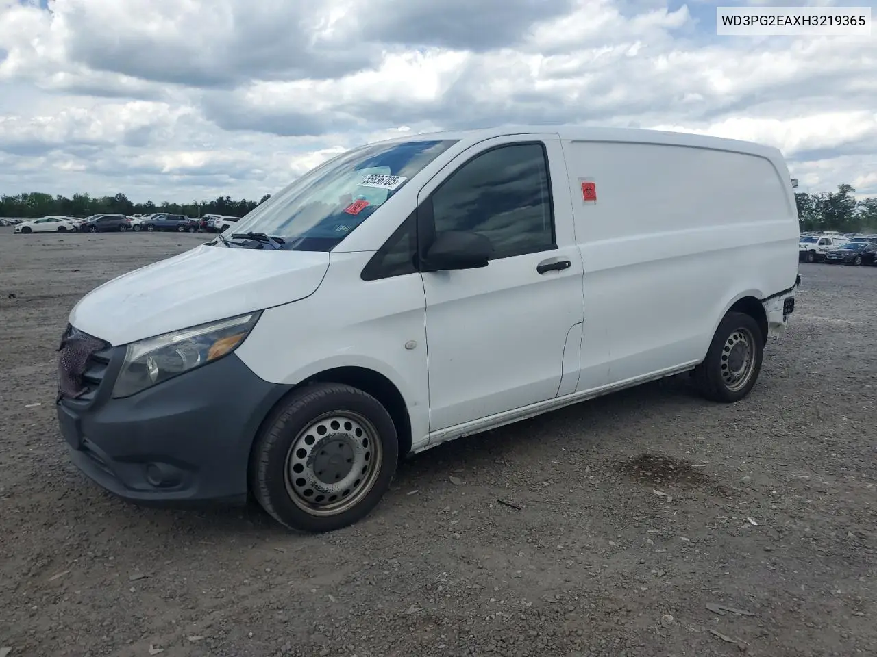 2017 Mercedes-Benz Metris VIN: WD3PG2EAXH3219365 Lot: 55836705