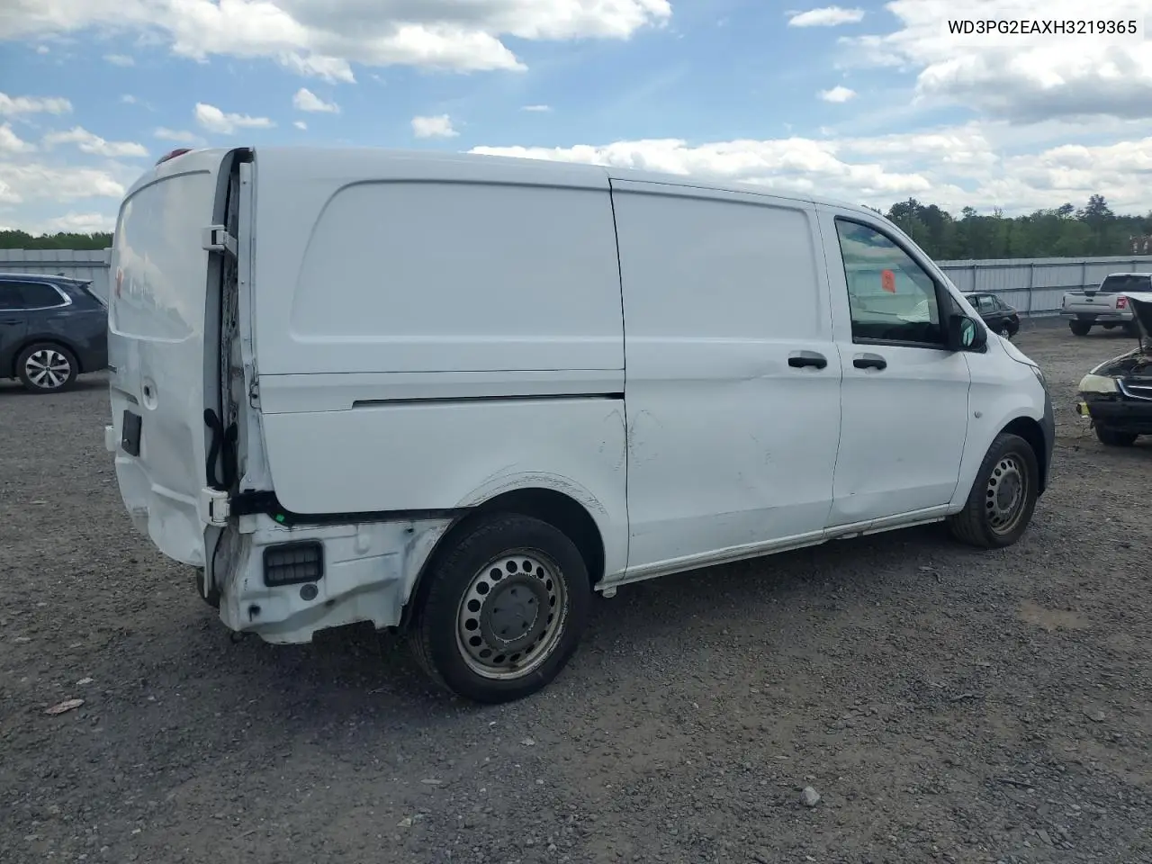 2017 Mercedes-Benz Metris VIN: WD3PG2EAXH3219365 Lot: 55836705
