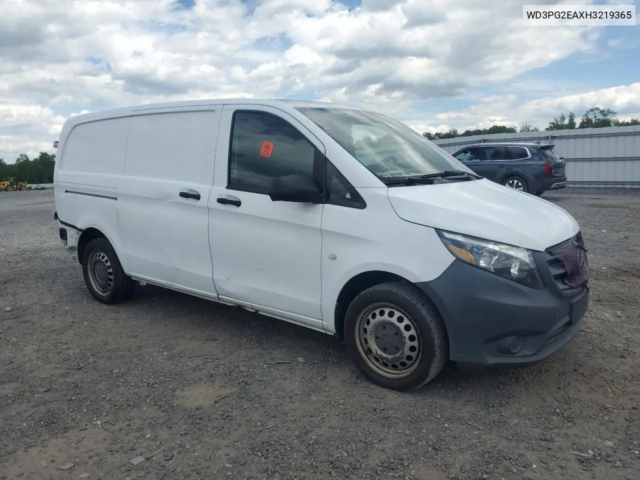2017 Mercedes-Benz Metris VIN: WD3PG2EAXH3219365 Lot: 55836705
