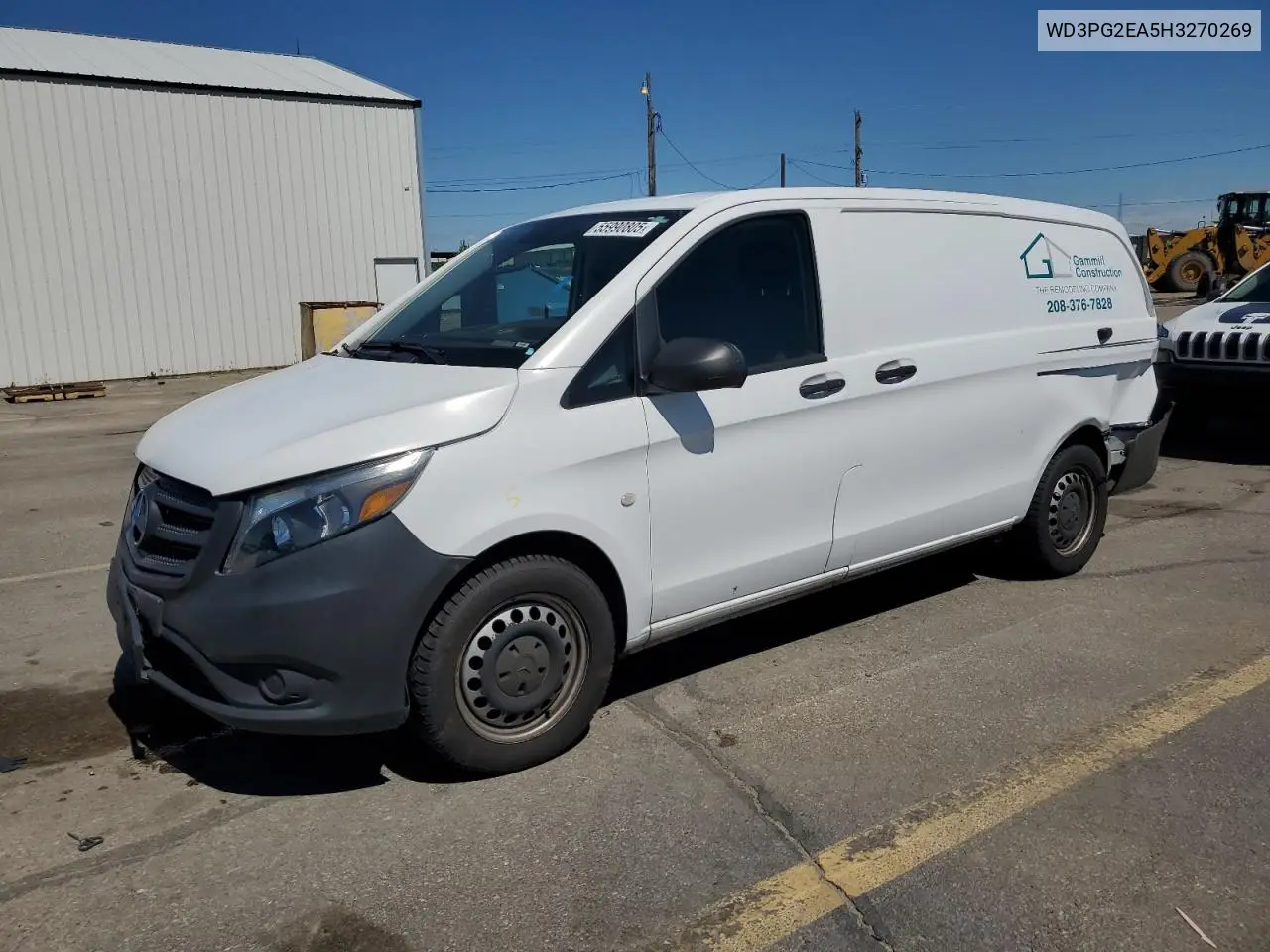 2017 Mercedes-Benz Metris VIN: WD3PG2EA5H3270269 Lot: 55990805