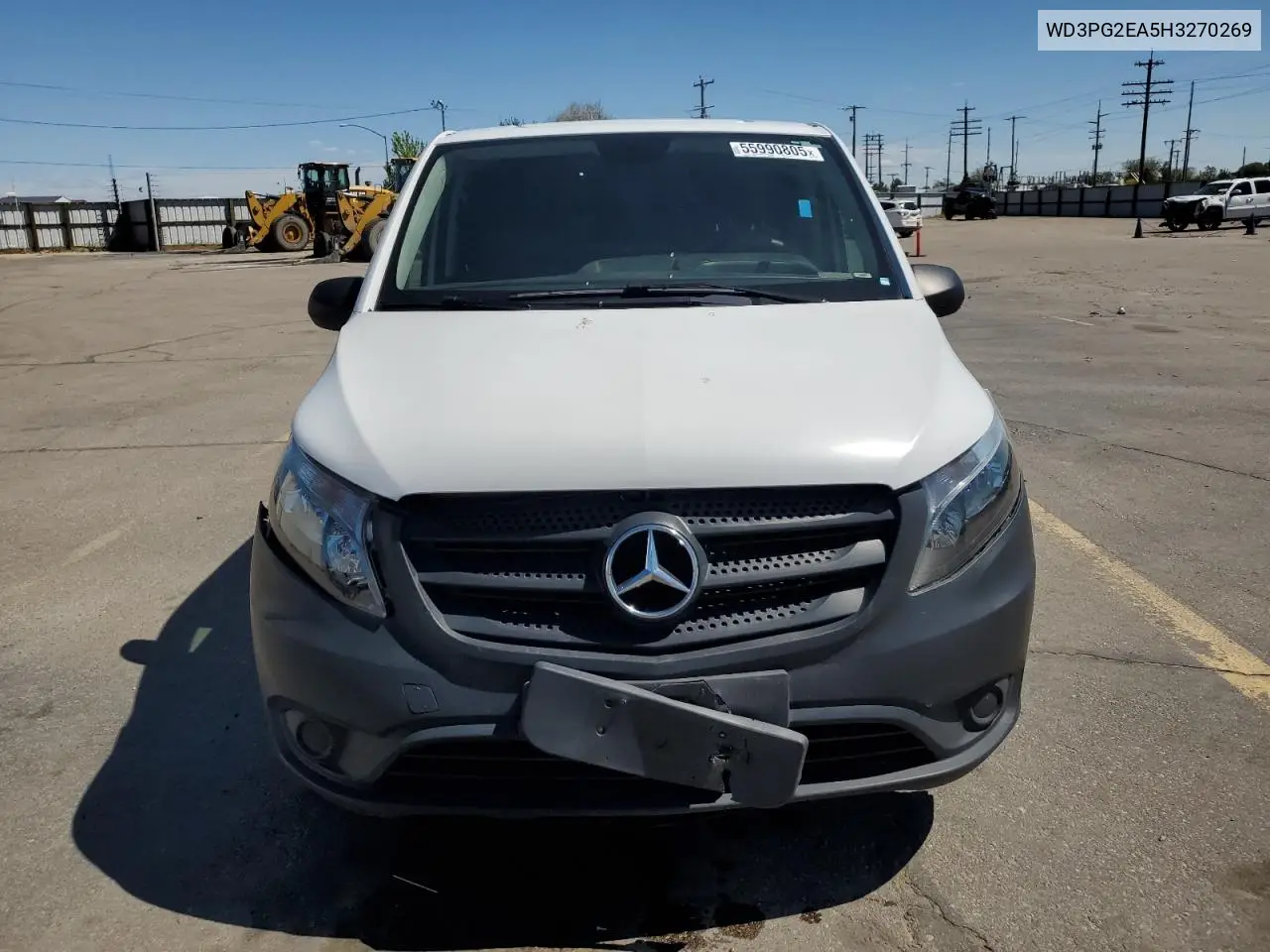 2017 Mercedes-Benz Metris VIN: WD3PG2EA5H3270269 Lot: 55990805