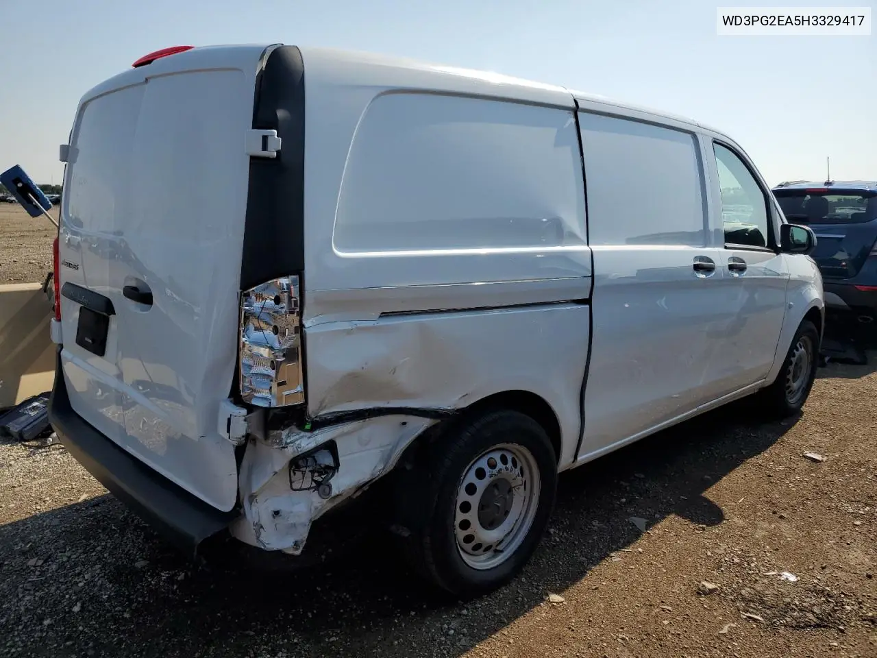 2017 Mercedes-Benz Metris VIN: WD3PG2EA5H3329417 Lot: 63420645