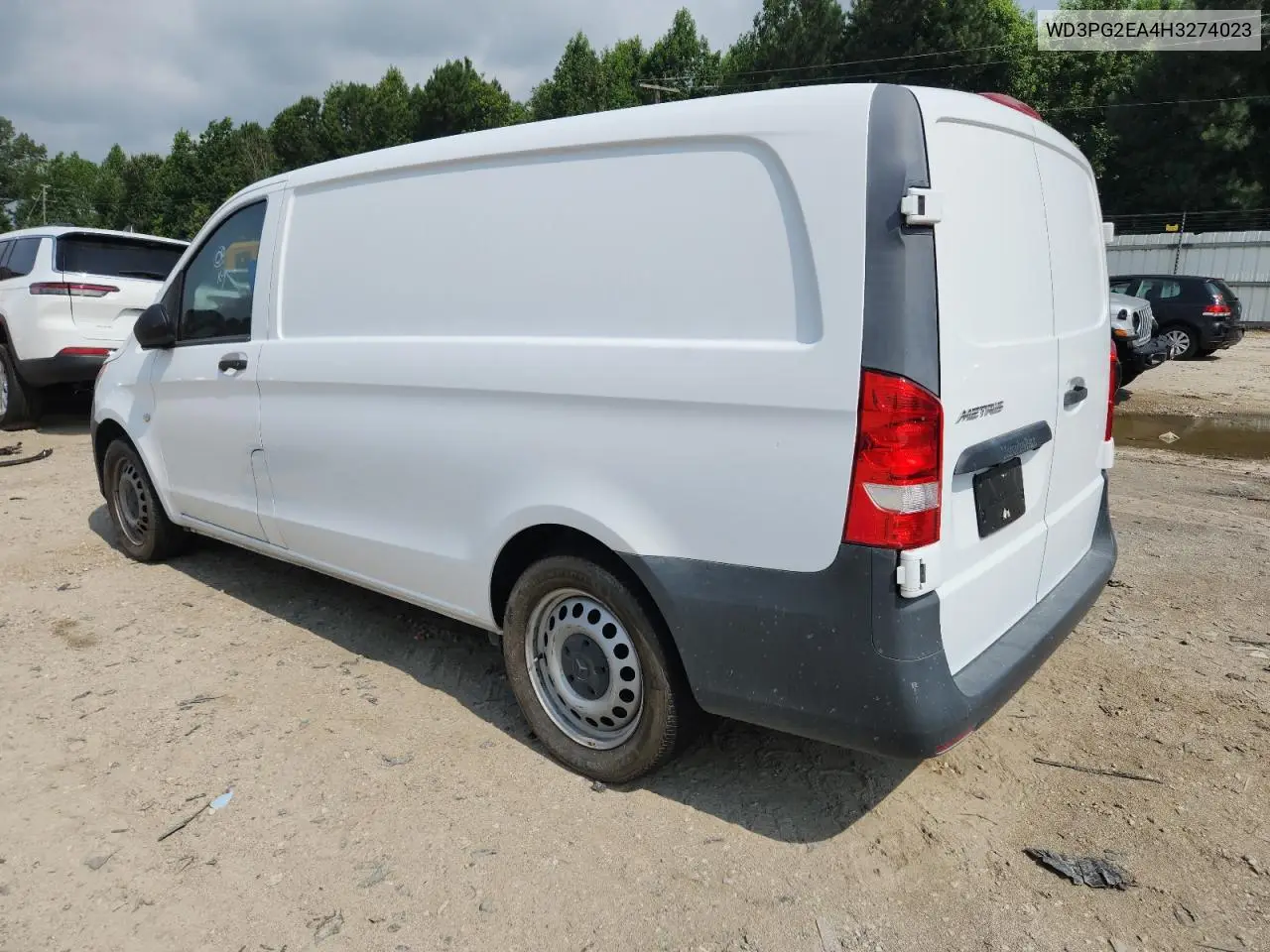 2017 Mercedes-Benz Metris VIN: WD3PG2EA4H3274023 Lot: 63776245