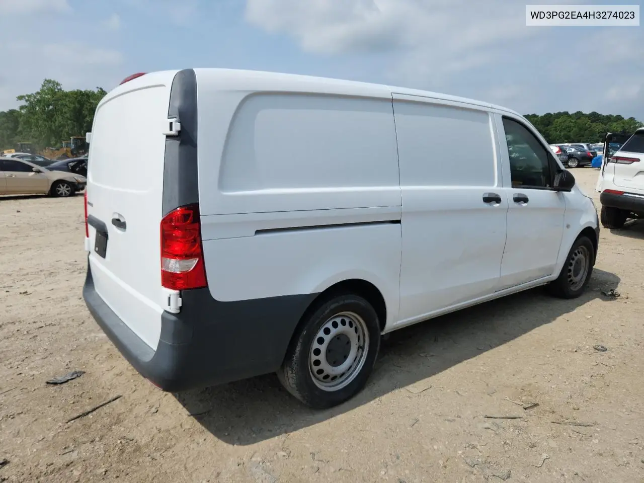 2017 Mercedes-Benz Metris VIN: WD3PG2EA4H3274023 Lot: 63776245