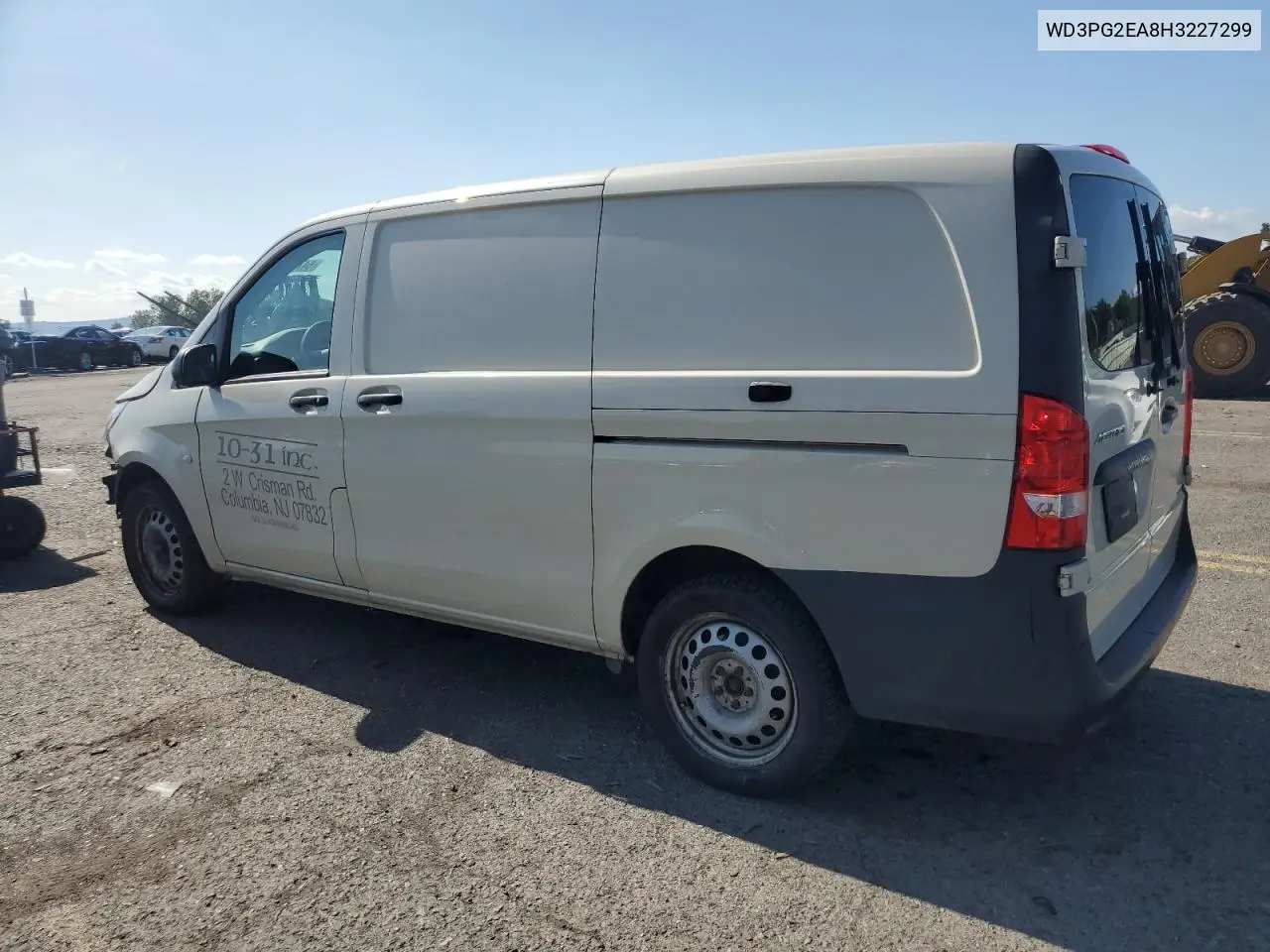 2017 Mercedes-Benz Metris VIN: WD3PG2EA8H3227299 Lot: 64764175