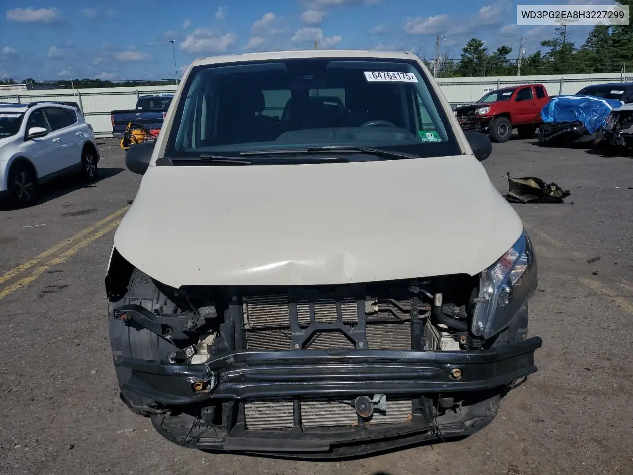 2017 Mercedes-Benz Metris VIN: WD3PG2EA8H3227299 Lot: 64764175