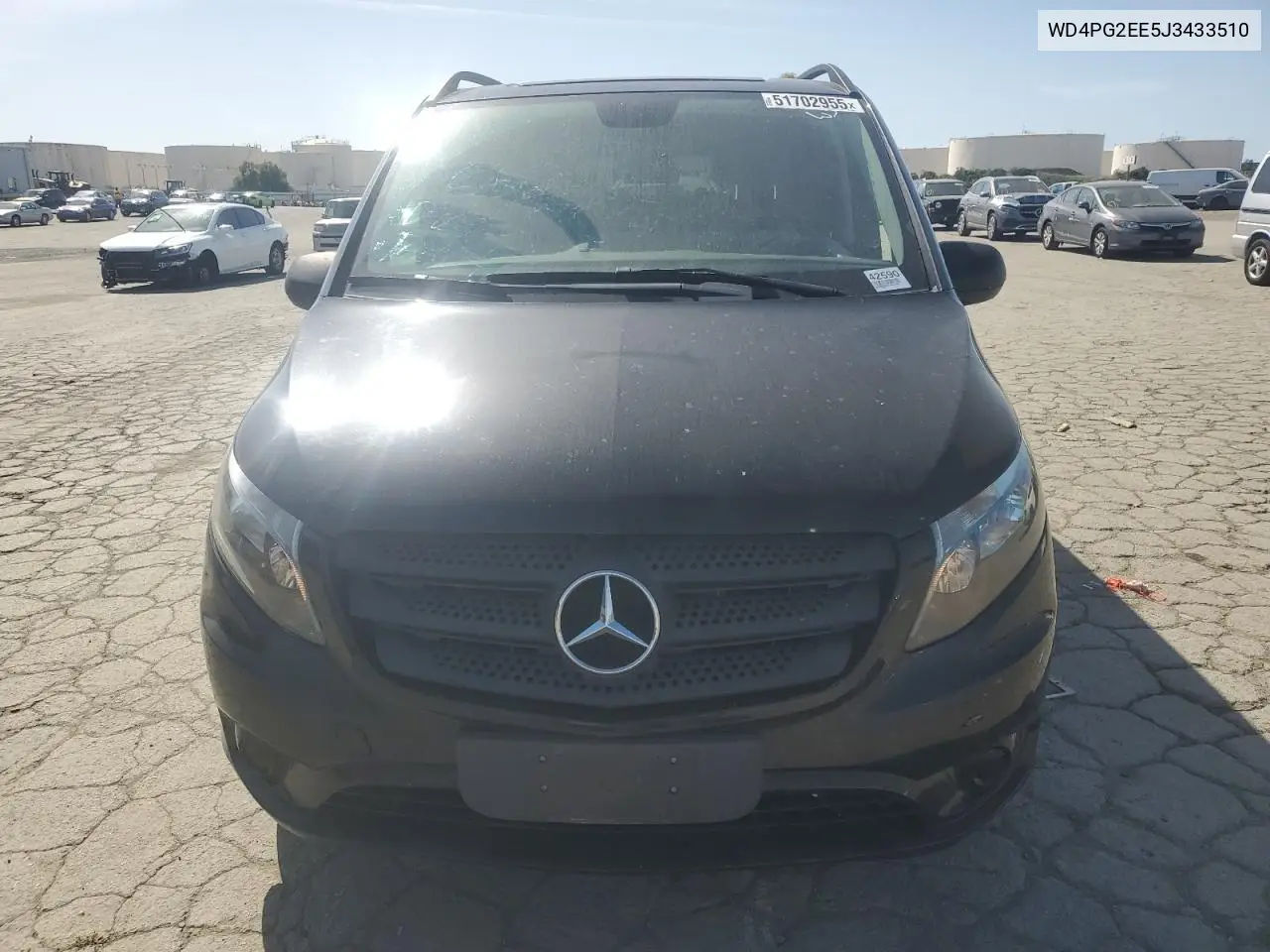 2018 Mercedes-Benz Metris VIN: WD4PG2EE5J3433510 Lot: 51702955