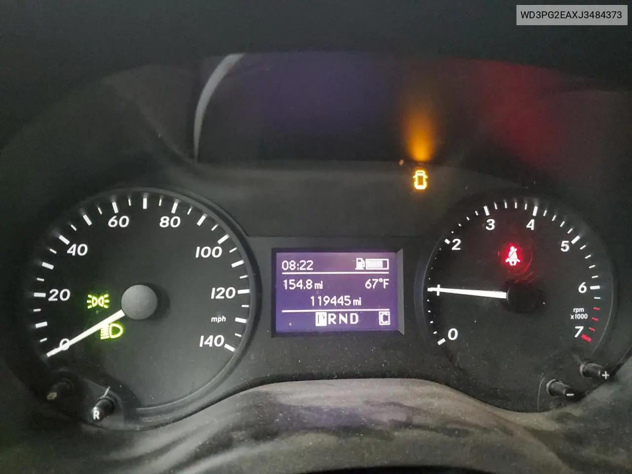2018 Mercedes-Benz Metris VIN: WD3PG2EAXJ3484373 Lot: 55567015
