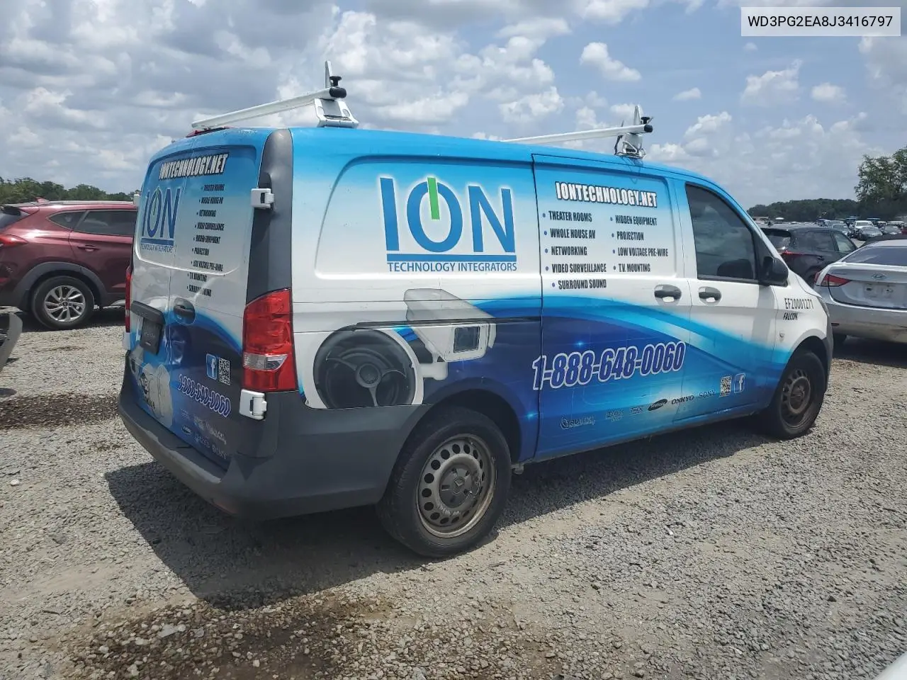 2018 Mercedes-Benz Metris VIN: WD3PG2EA8J3416797 Lot: 56125445