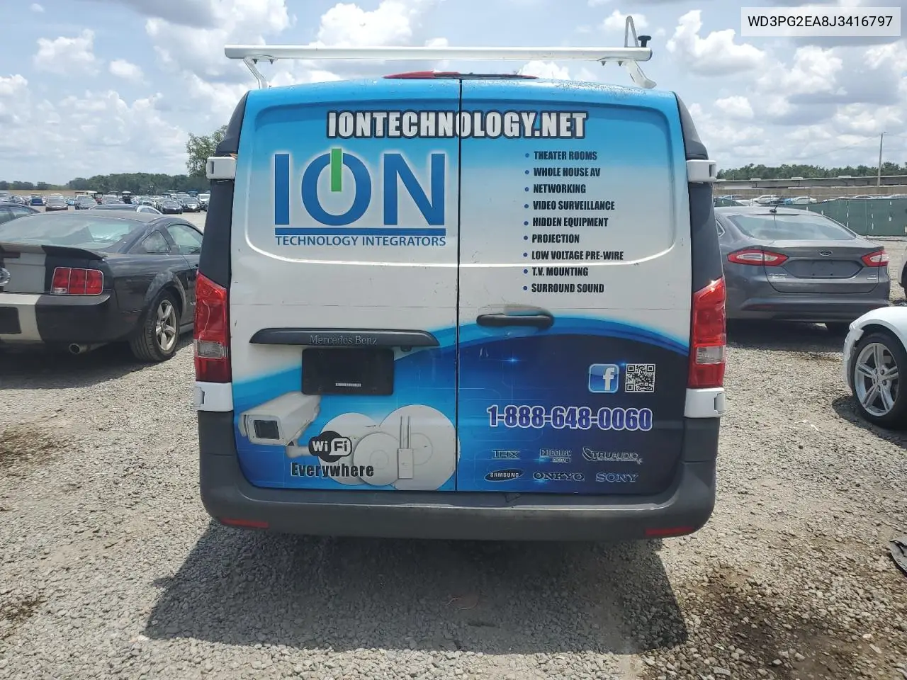 2018 Mercedes-Benz Metris VIN: WD3PG2EA8J3416797 Lot: 56125445