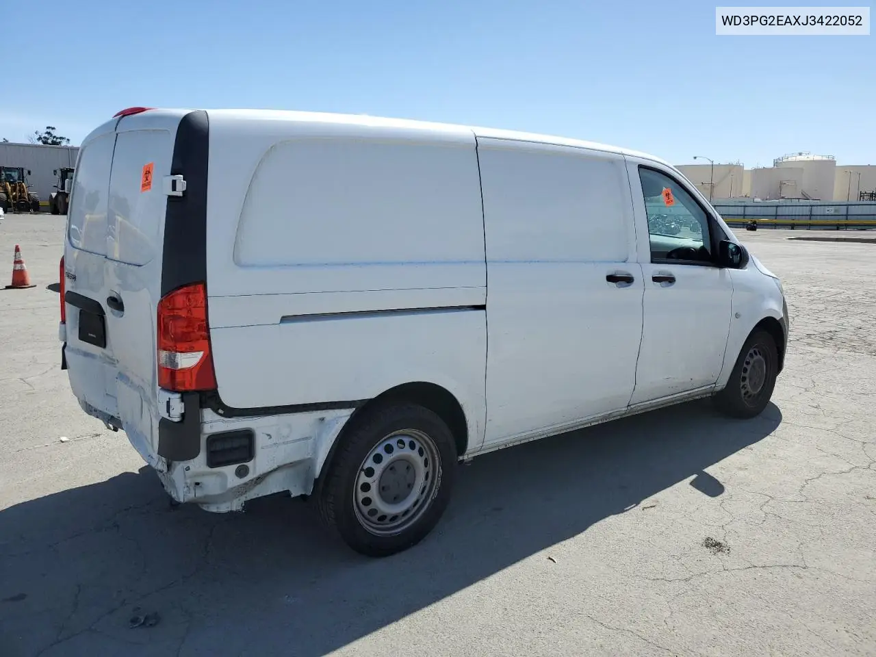 2018 Mercedes-Benz Metris VIN: WD3PG2EAXJ3422052 Lot: 56320105