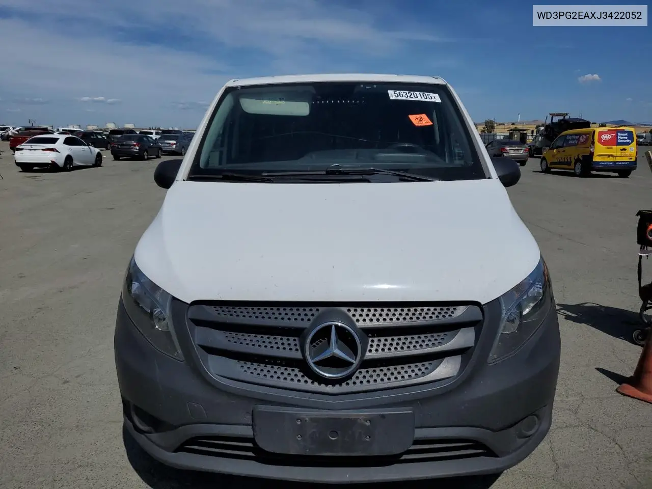 2018 Mercedes-Benz Metris VIN: WD3PG2EAXJ3422052 Lot: 56320105