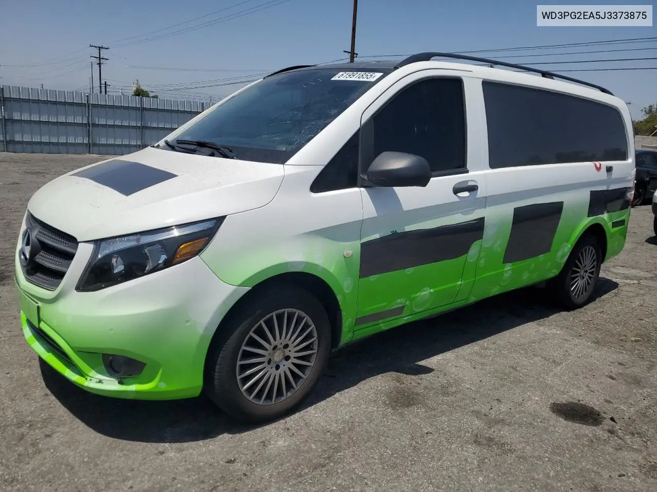 2018 Mercedes-Benz Metris VIN: WD3PG2EA5J3373875 Lot: 61991855