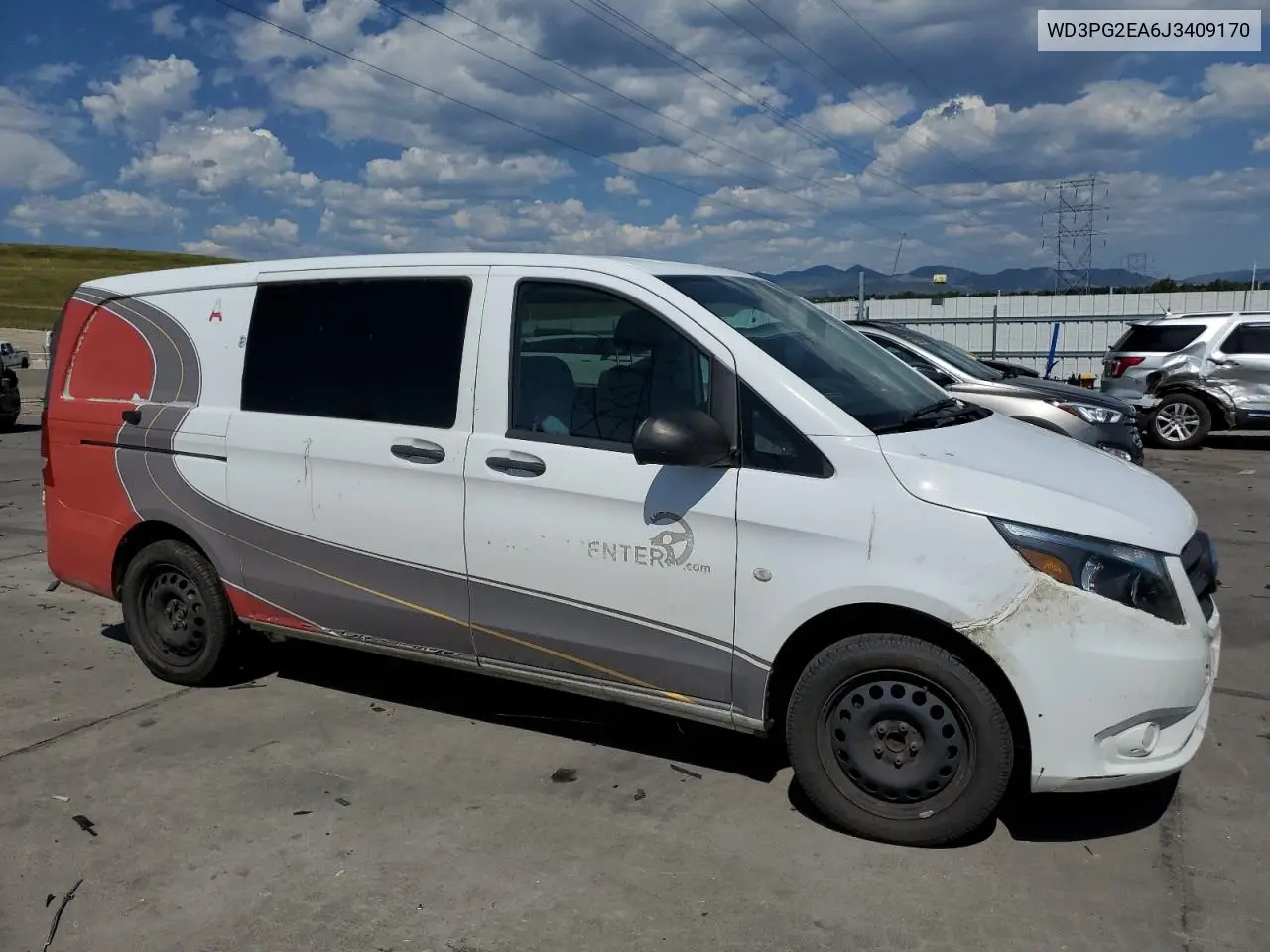 2018 Mercedes-Benz Metris VIN: WD3PG2EA6J3409170 Lot: 62402785