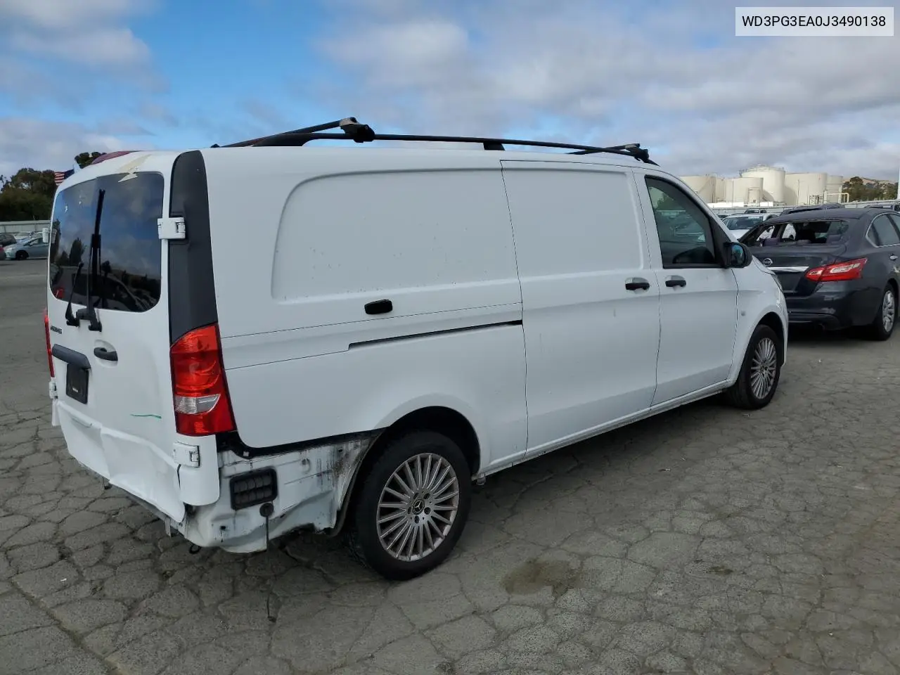2018 Mercedes-Benz Metris VIN: WD3PG3EA0J3490138 Lot: 65605115