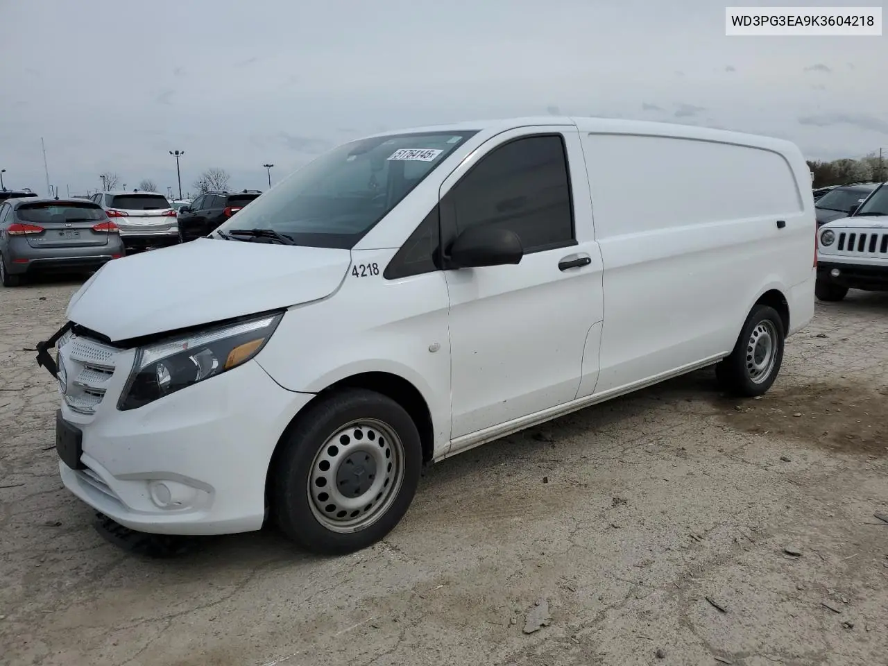 2019 Mercedes-Benz Metris VIN: WD3PG3EA9K3604218 Lot: 51764145