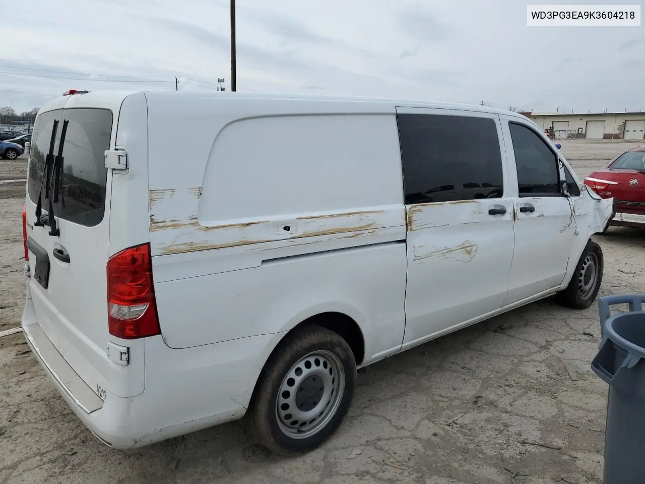 2019 Mercedes-Benz Metris VIN: WD3PG3EA9K3604218 Lot: 51764145