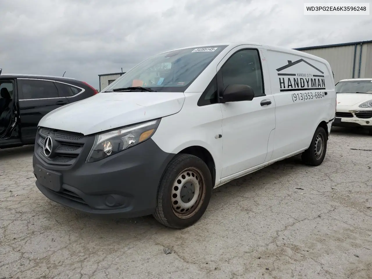 2019 Mercedes-Benz Metris VIN: WD3PG2EA6K3596248 Lot: 54395145