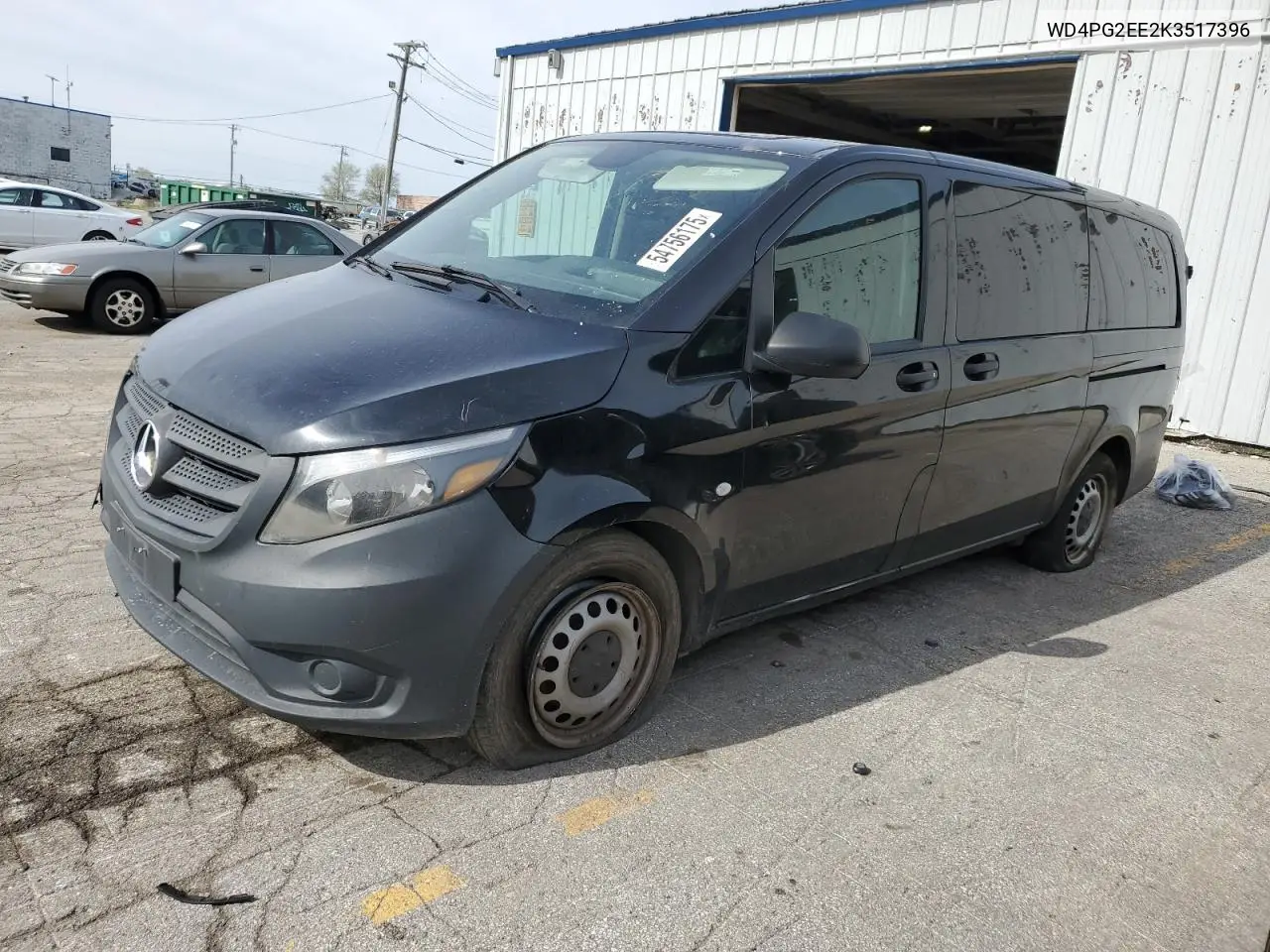2019 Mercedes-Benz Metris VIN: WD4PG2EE2K3517396 Lot: 54756175
