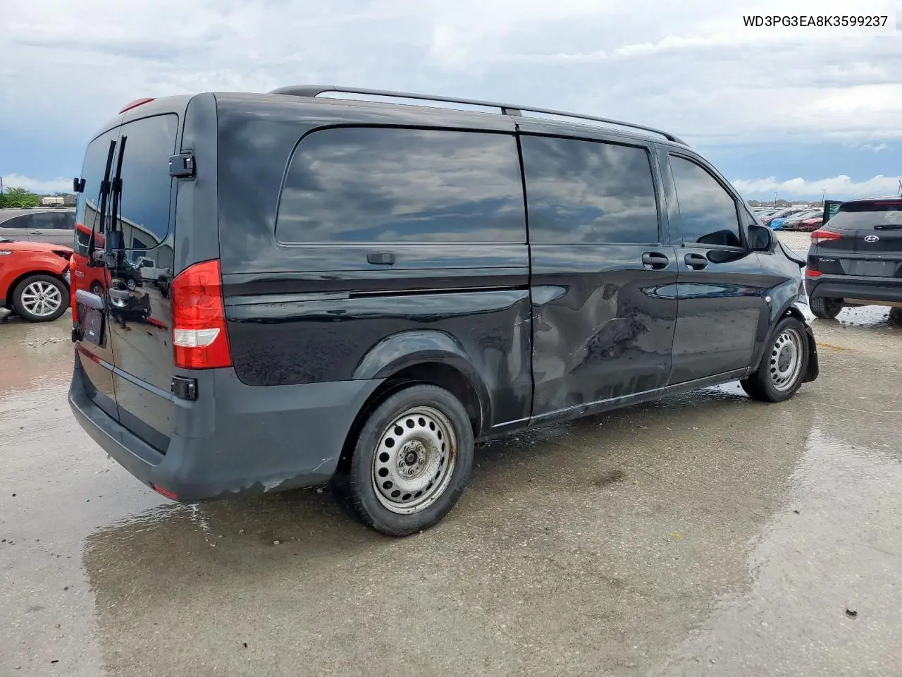 2019 Mercedes-Benz Metris VIN: WD3PG3EA8K3599237 Lot: 55420185