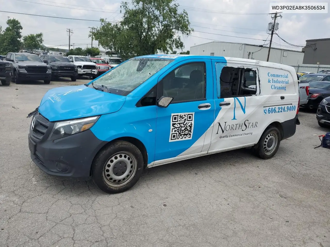 2019 Mercedes-Benz Metris VIN: WD3PG2EA8K3506534 Lot: 59255825