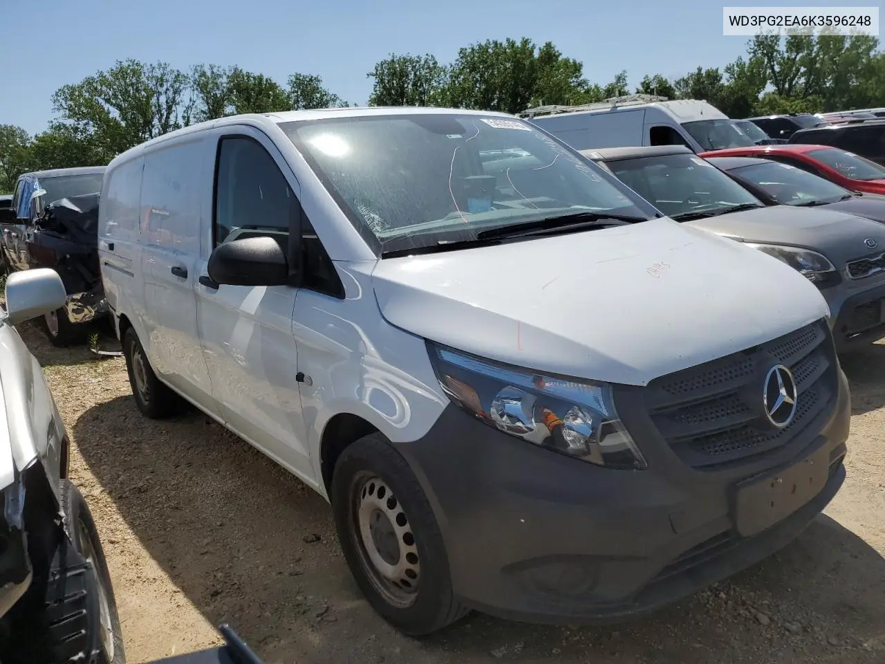 2019 Mercedes-Benz Metris VIN: WD3PG2EA6K3596248 Lot: 61276835