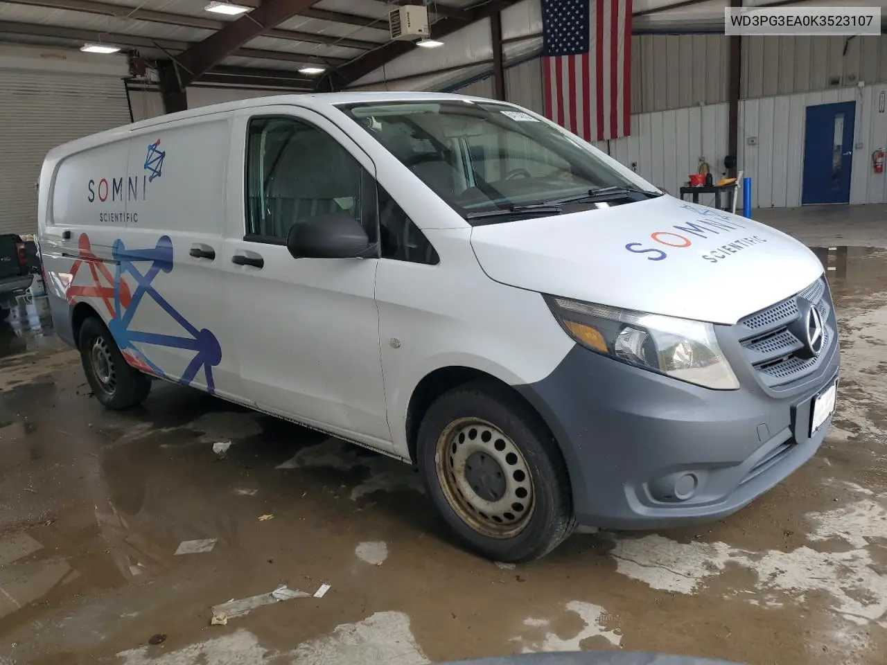 2019 Mercedes-Benz Metris VIN: WD3PG3EA0K3523107 Lot: 64134555