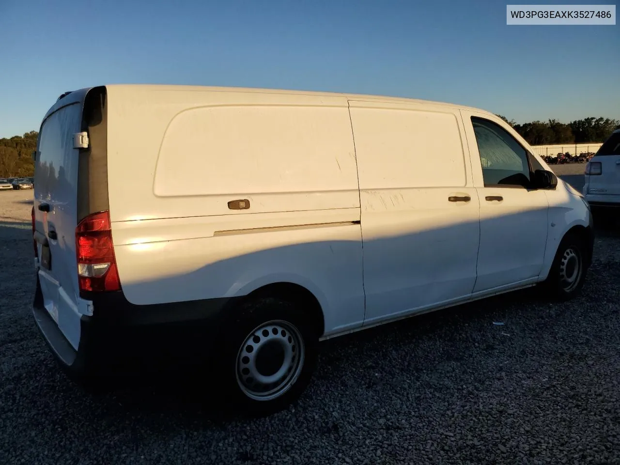 2019 Mercedes-Benz Metris VIN: WD3PG3EAXK3527486 Lot: 75349094