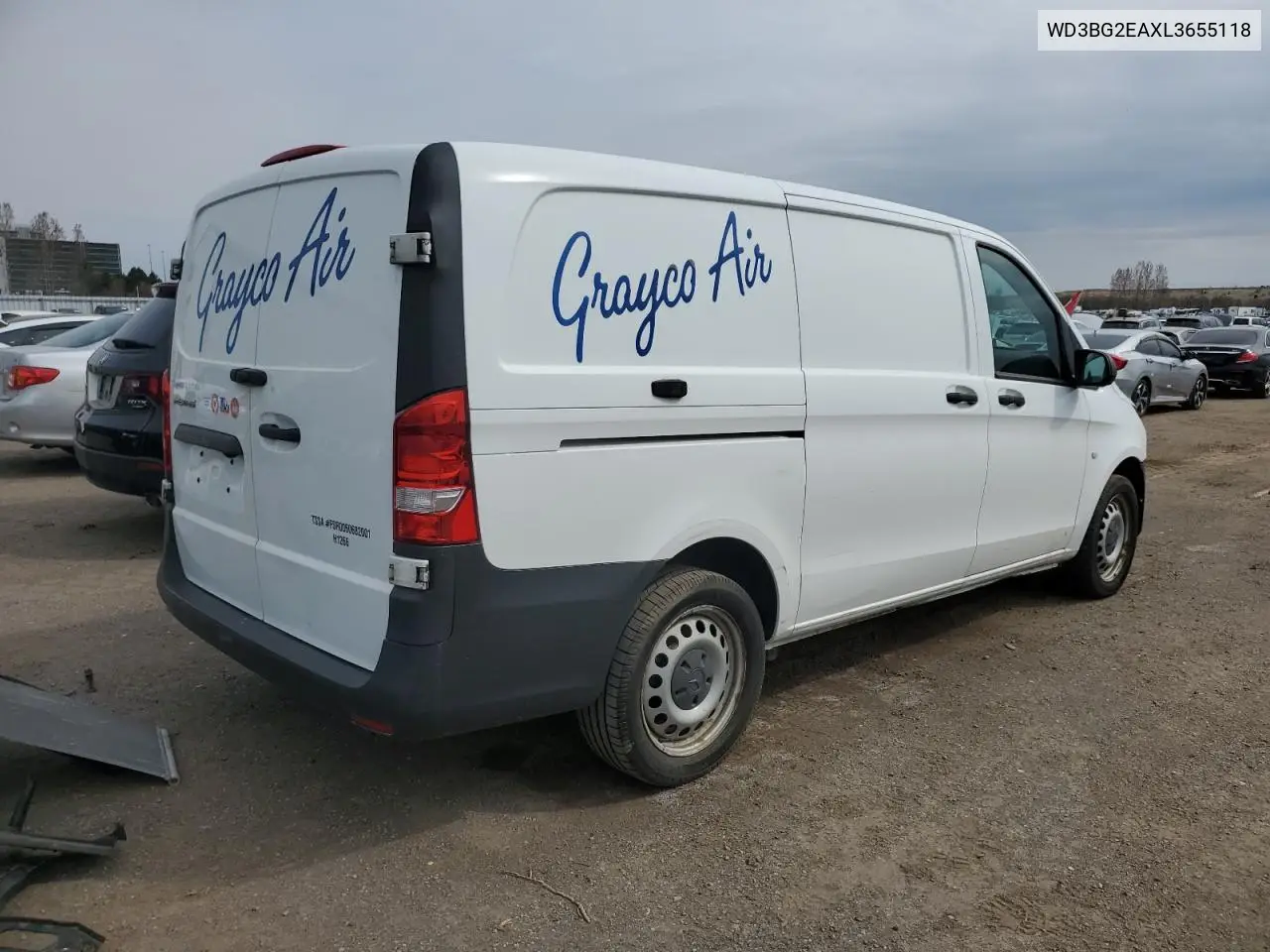 2020 Mercedes-Benz Metris VIN: WD3BG2EAXL3655118 Lot: 54396735