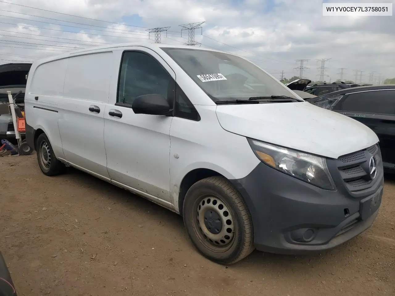 2020 Mercedes-Benz Metris VIN: W1YV0CEY7L3758051 Lot: 56547095