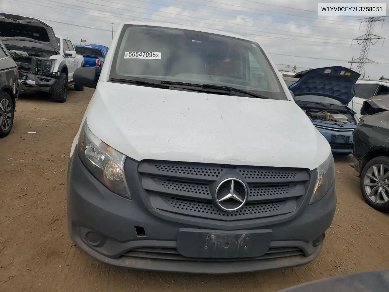 2020 Mercedes-Benz Metris VIN: W1YV0CEY7L3758051 Lot: 56547095