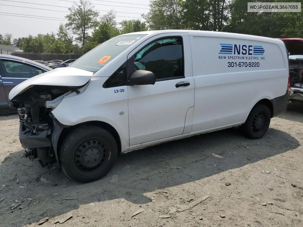 2020 Mercedes-Benz Metris VIN: WD3PG2EA9L3667055 Lot: 59223785