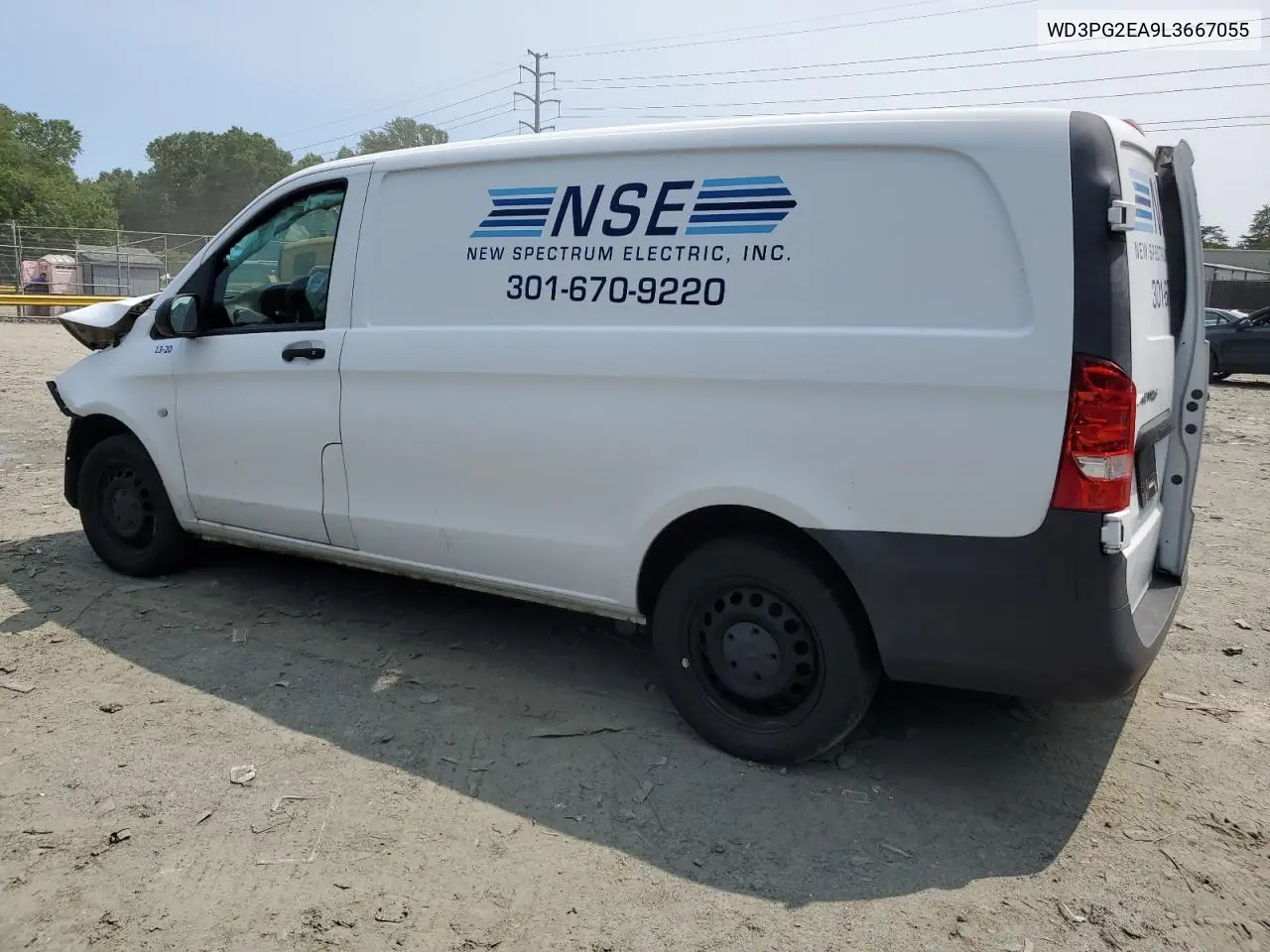 2020 Mercedes-Benz Metris VIN: WD3PG2EA9L3667055 Lot: 59223785