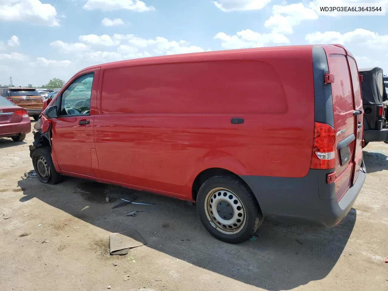 2020 Mercedes-Benz Metris VIN: WD3PG3EA6L3643544 Lot: 59832734