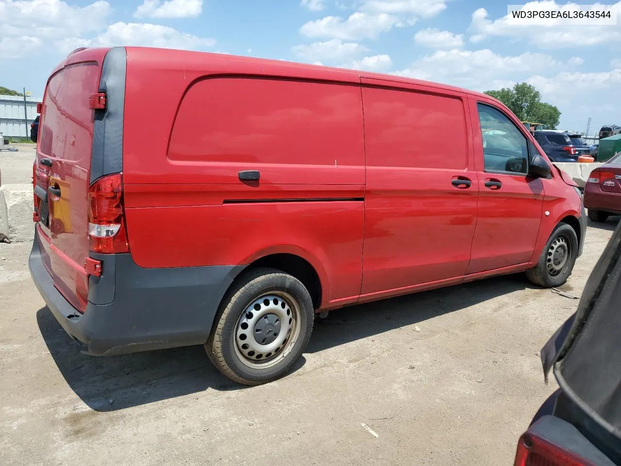 2020 Mercedes-Benz Metris VIN: WD3PG3EA6L3643544 Lot: 59832734