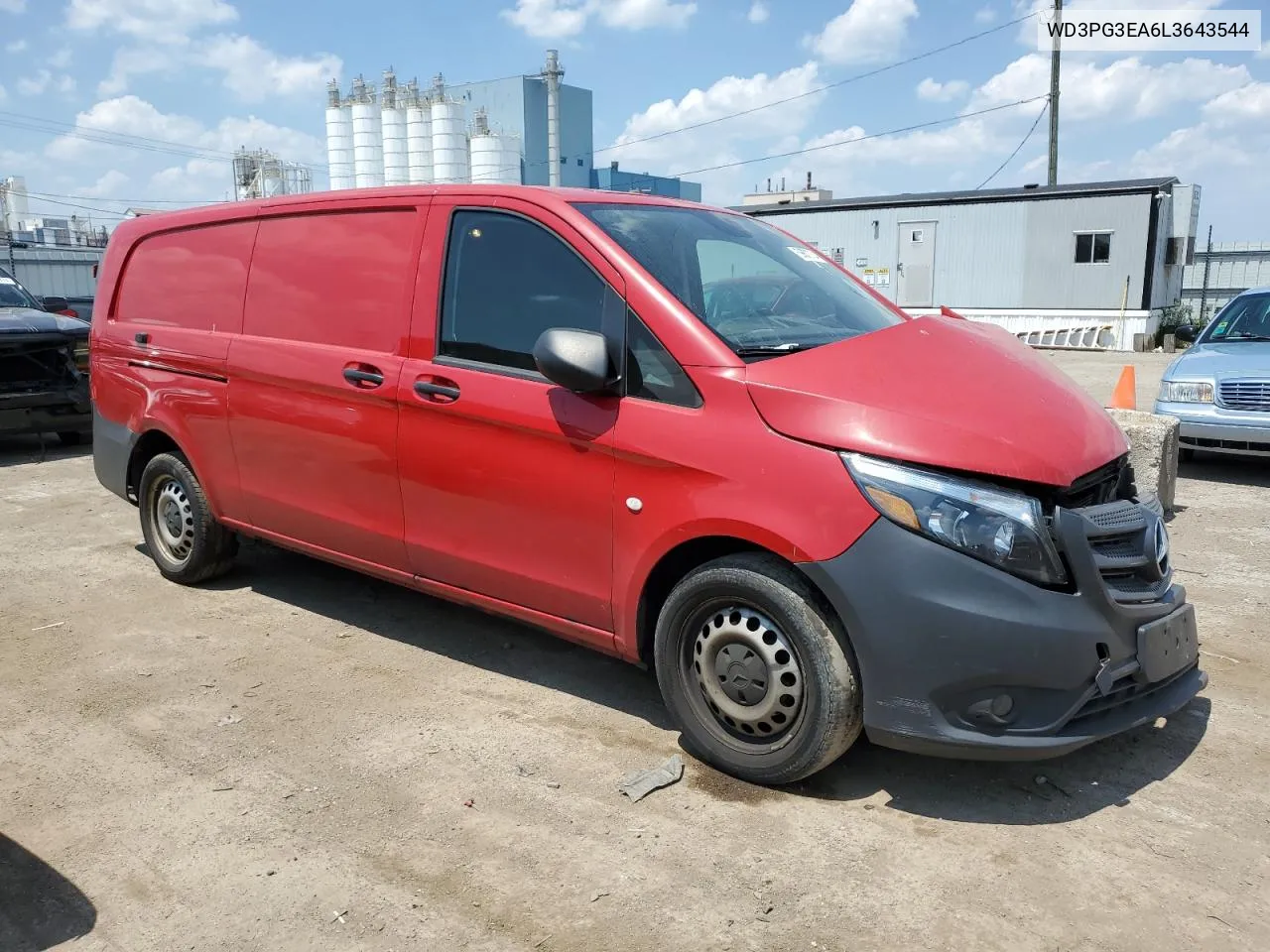 2020 Mercedes-Benz Metris VIN: WD3PG3EA6L3643544 Lot: 59832734