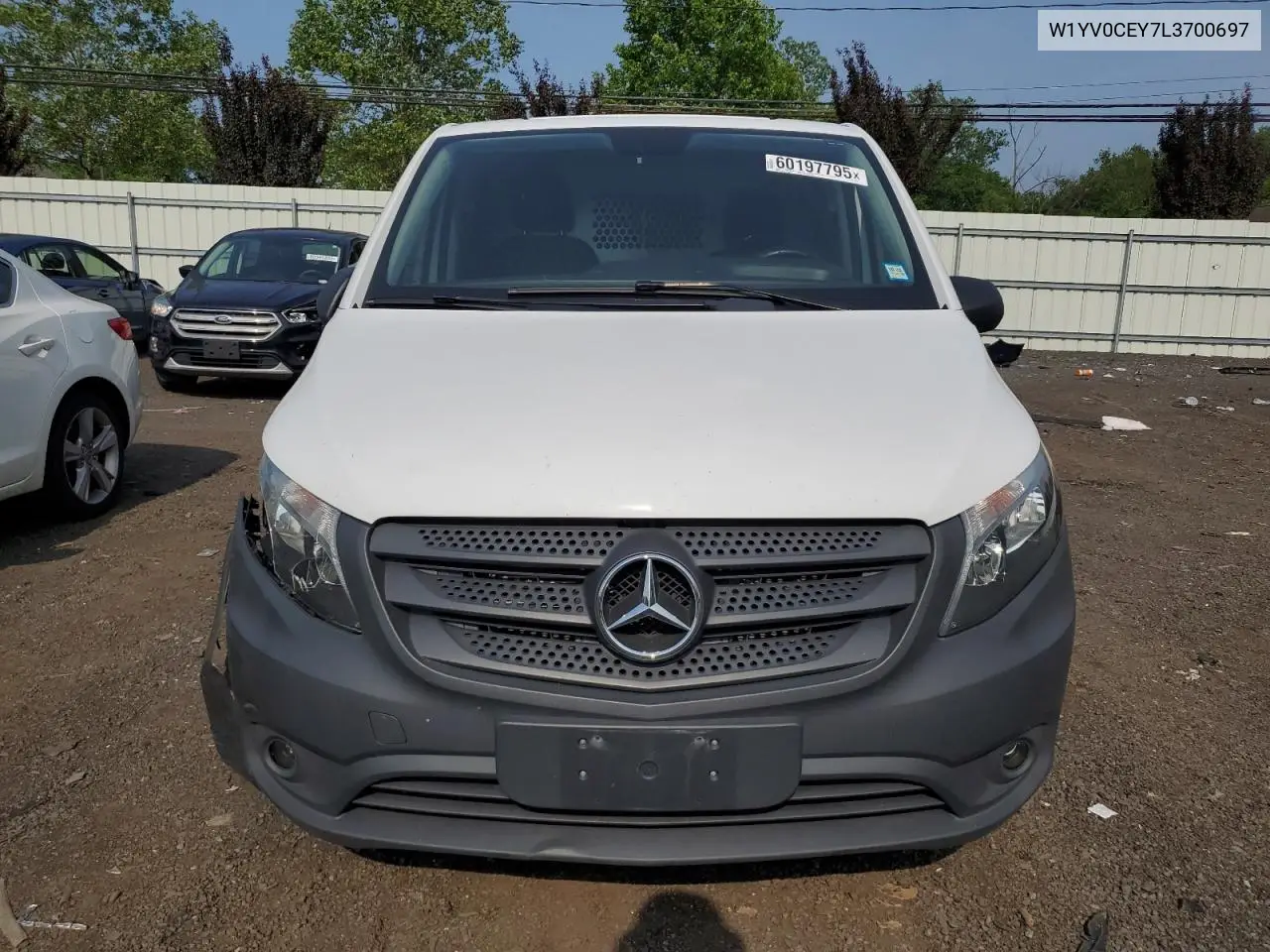 2020 Mercedes-Benz Metris VIN: W1YV0CEY7L3700697 Lot: 60197795