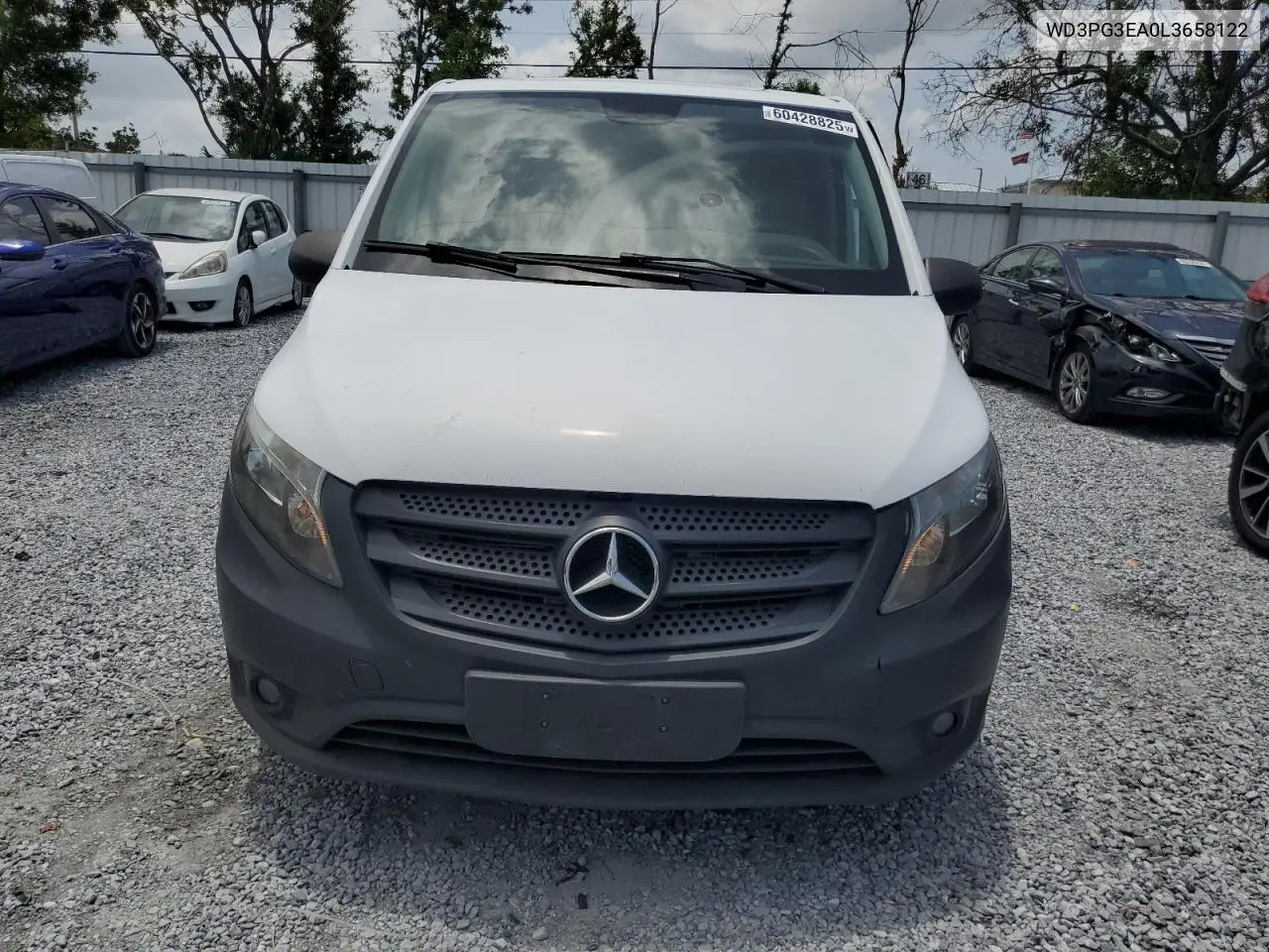 2020 Mercedes-Benz Metris VIN: WD3PG3EA0L3658122 Lot: 60428825