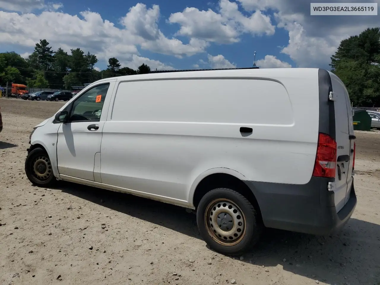 2020 Mercedes-Benz Metris VIN: WD3PG3EA2L3665119 Lot: 61472725