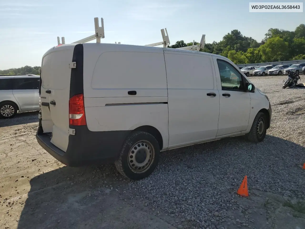 2020 Mercedes-Benz Metris VIN: WD3PG2EA6L3658443 Lot: 63070625