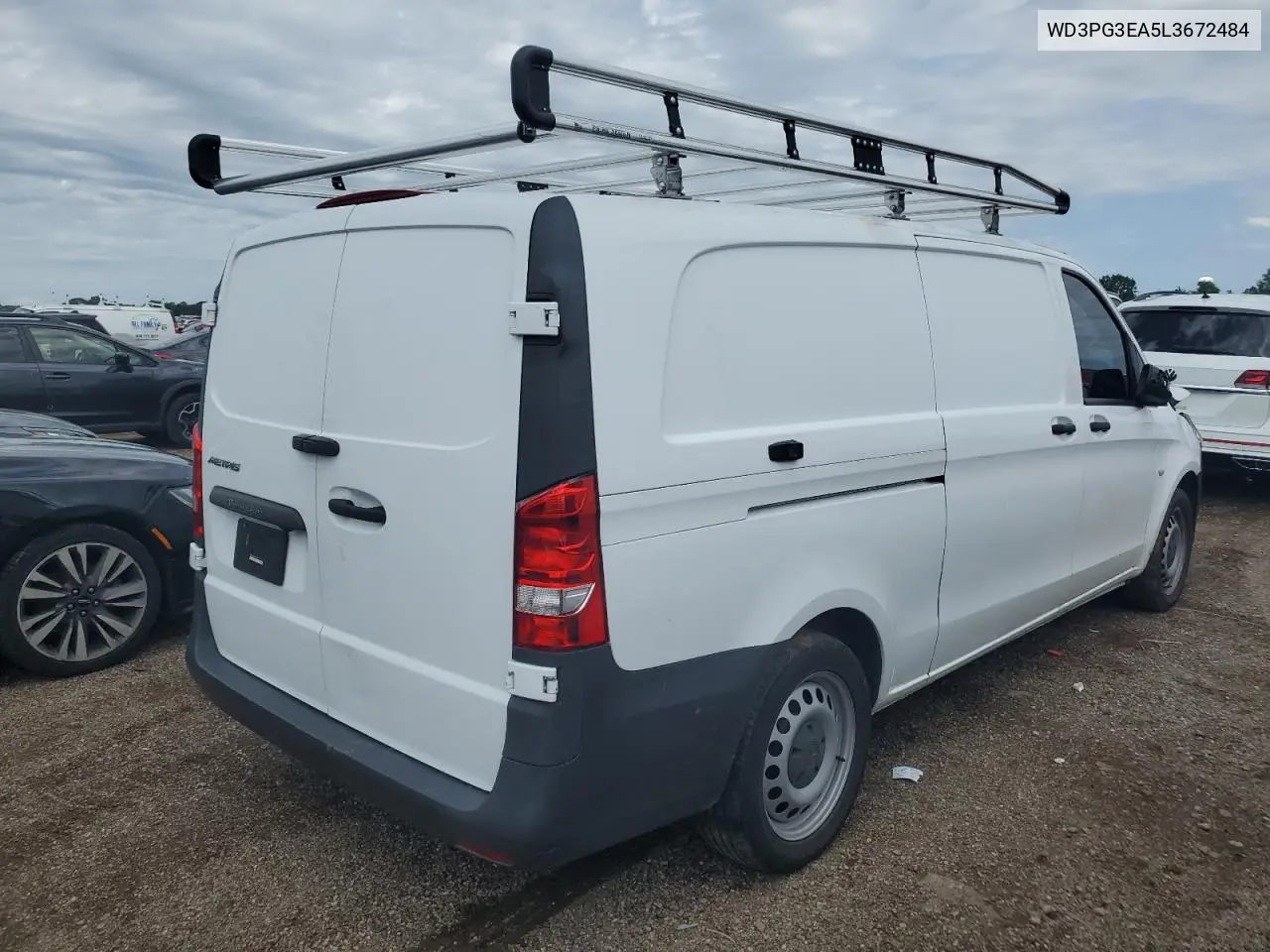 2020 Mercedes-Benz Metris VIN: WD3PG3EA5L3672484 Lot: 64563785