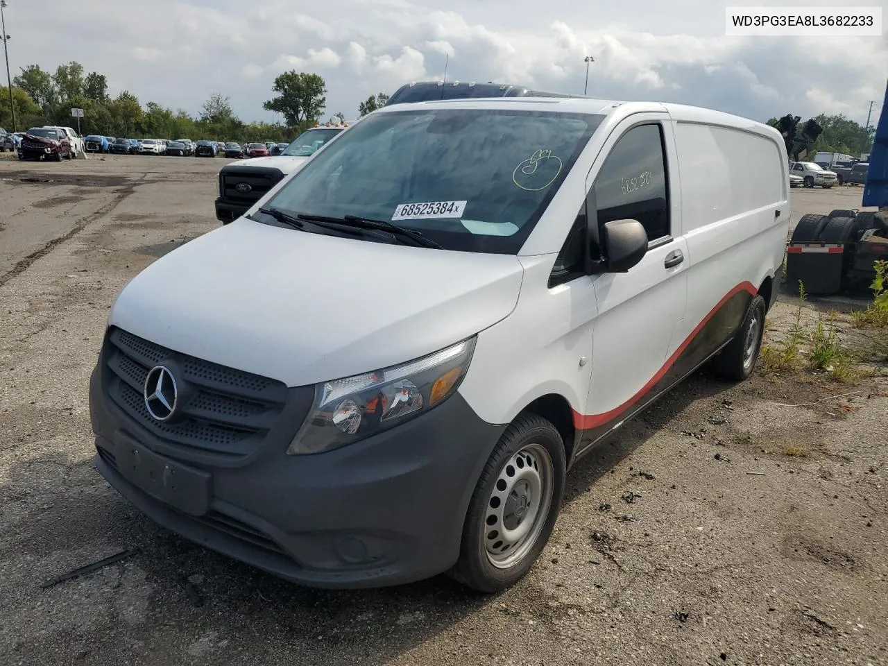 2020 Mercedes-Benz Metris VIN: WD3PG3EA8L3682233 Lot: 68525384