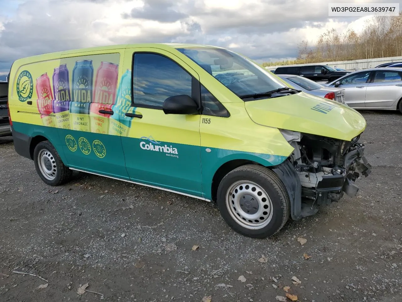 2020 Mercedes-Benz Metris VIN: WD3PG2EA8L3639747 Lot: 77764534
