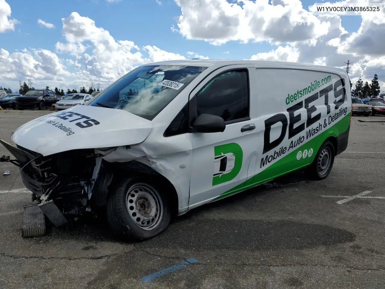 2021 Mercedes-Benz Metris VIN: W1YV0CEY3M3865325 Lot: 43538215