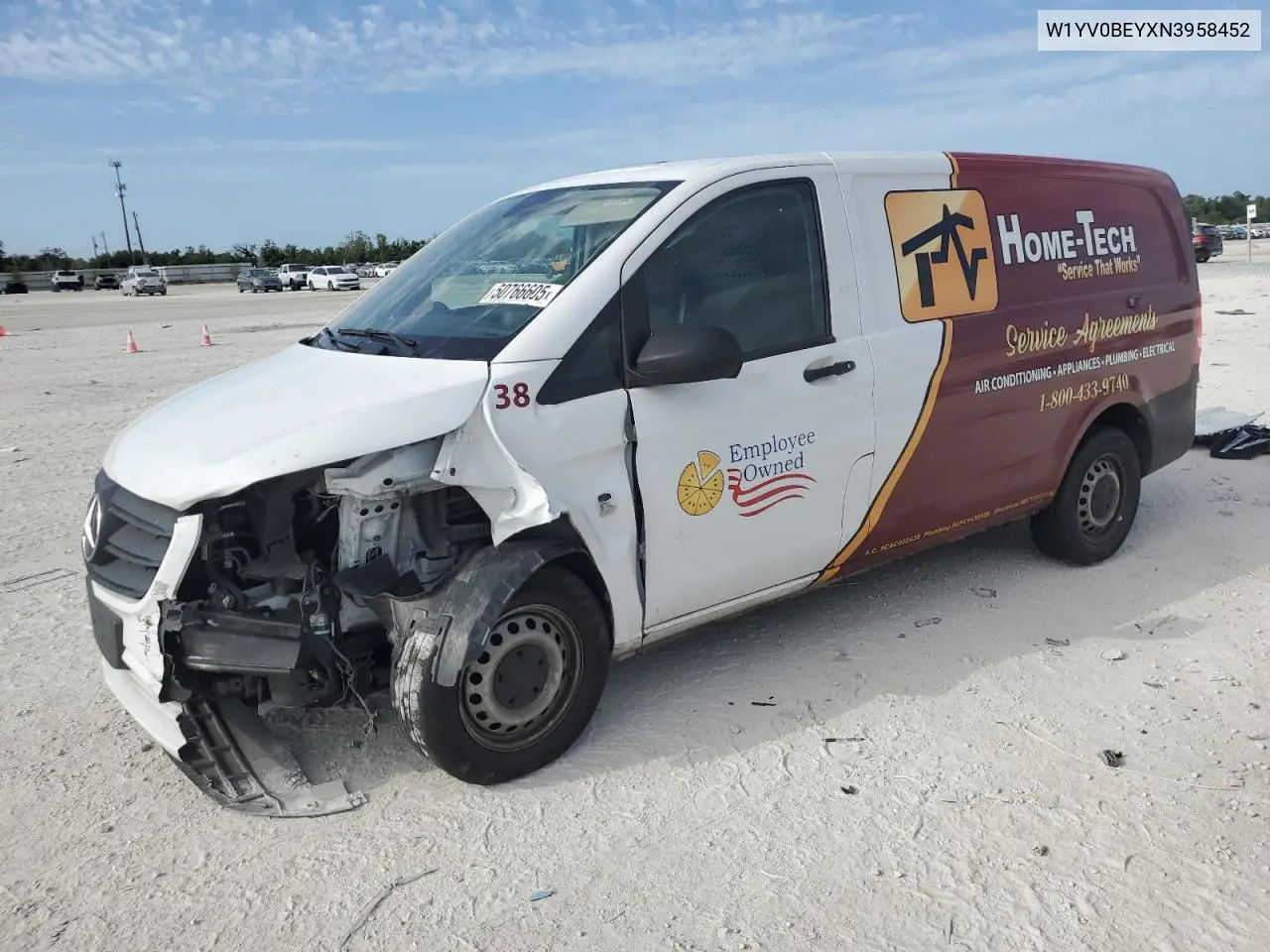 2022 Mercedes-Benz Metris VIN: W1YV0BEYXN3958452 Lot: 50766605
