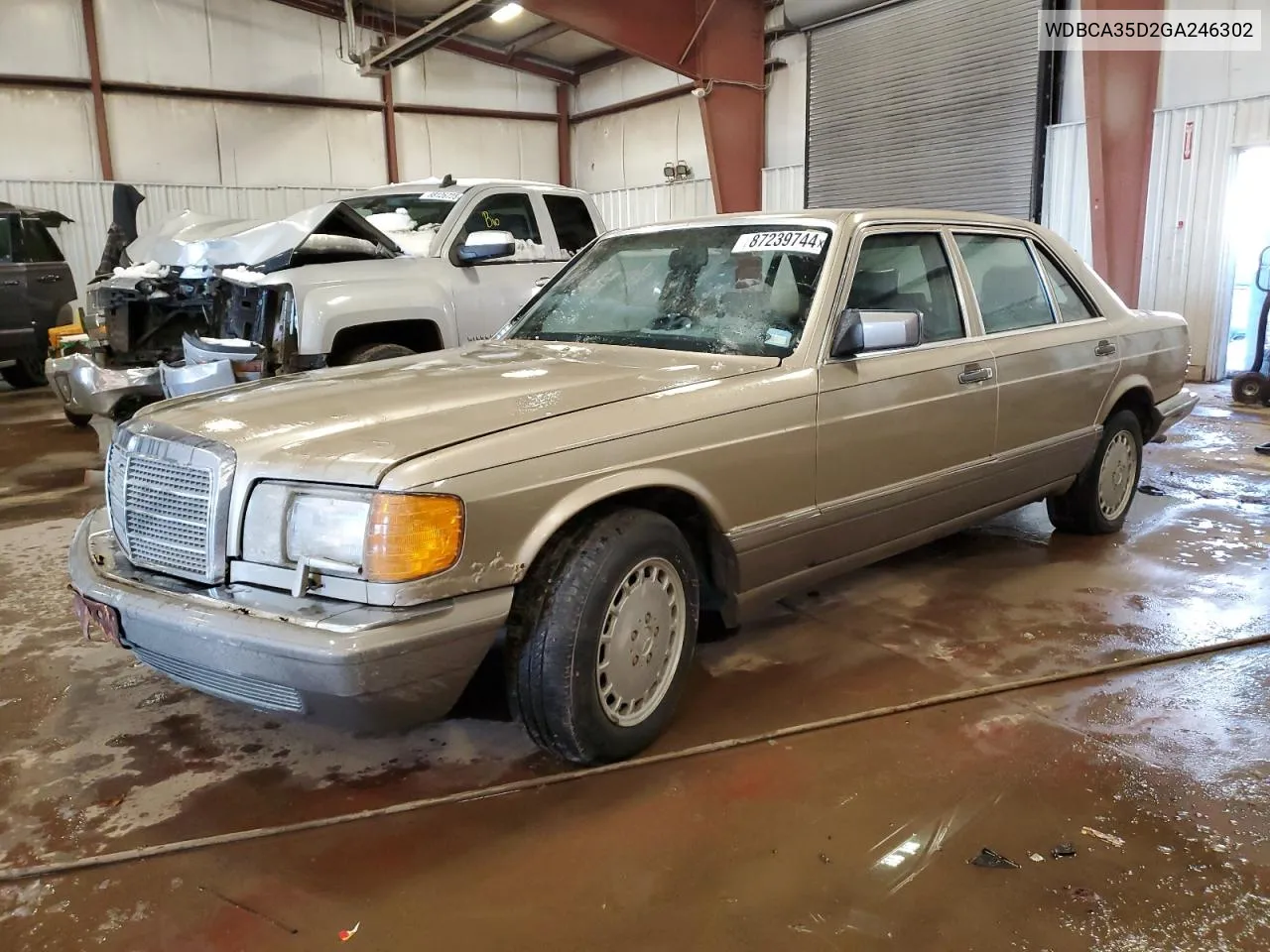 1986 Mercedes-Benz 420 Sel VIN: WDBCA35D2GA246302 Lot: 87239744